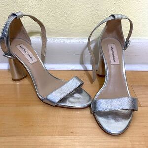 Silver Antonio Melani heels